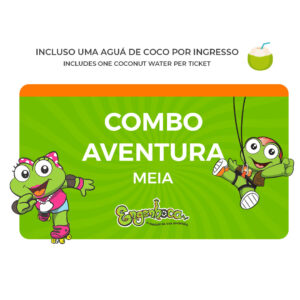 Combo Aventura Meia (Ingresso Conhecer Meia + Pulseira Aventura) – Válido por 3 meses após data da compra