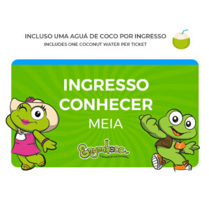 Ingresso Conhecer Meia – Válido por 3 meses após data da compra