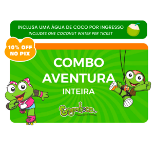 Combo Aventura - (Ingresso Conhecer + Pulseira Aventura) - Válido por 3 meses após data da compra - PAGAMENTO EXCLUSIVO PIX