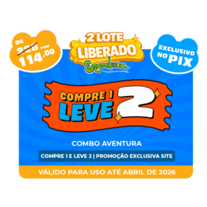 2º LOTE - COMPRE 1 E LEVE 2 - Combo Aventura Inteira - Válido para uso até Abril de 2026 - Promoção exclusiva site